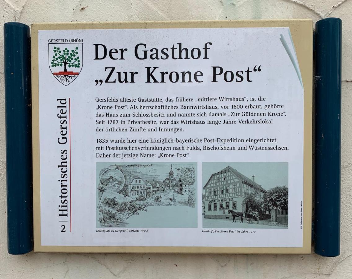 Hotel Krone Post Gersfeld Exteriör bild